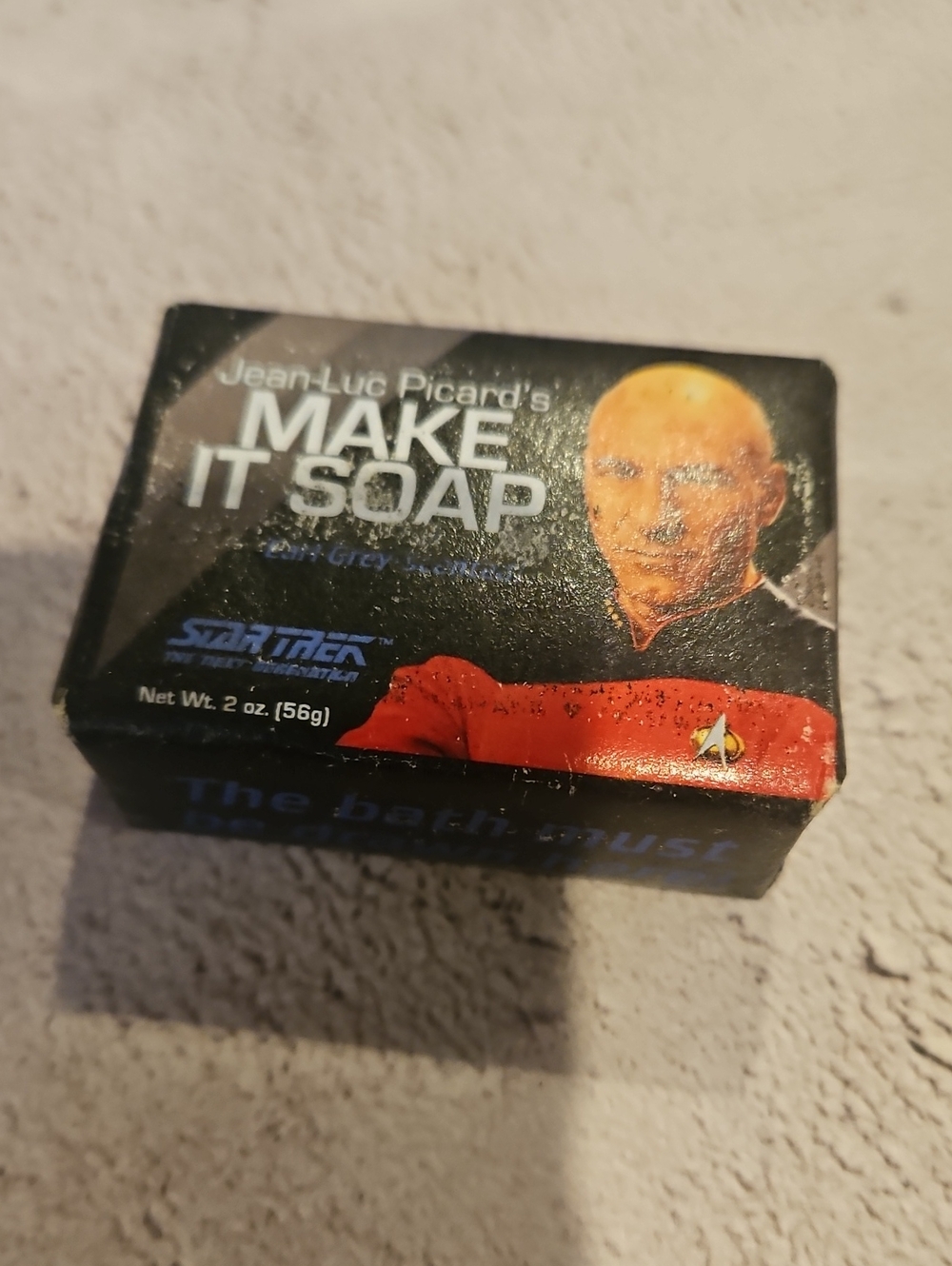 🌟3/$25🌟 Jean-Luc Picard Make It Soap Star Trek Soap Bar